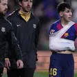 Dani Rodríguez debutó como titular en el Barça, pero se lesionó tras 35 minutos