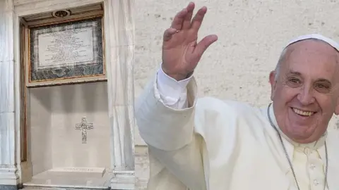 Así es la tumba del papa Francisco: Con una losa sencilla y sin lujos