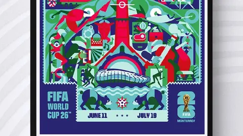 Monterrey presenta su póster oficial para el Mundial 2026