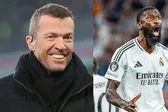 Lothar Matthäus habló sobre el comportamiento de Rüdiger: "Estaba loco, sin control"