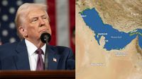 Donald Trump ahora busca cambiarle el nombre al Golfo Pérsico por Golfo de Arabia