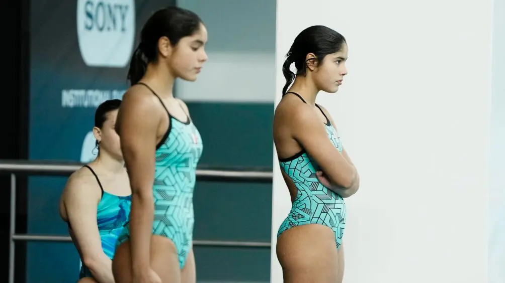 Mía y Lía Cueva, clavadistas mexicanas | X: @COM_Mexico