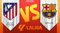 Atlético de Madrid vs Barcelona ¿Dónde y a qué hora ver el partido de la Jornada 28 de LaLiga?