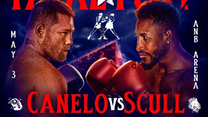 ¡Va diferida! Pelea Canelo vs Scull será transmitida en México una hora después