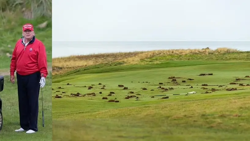 ¡Otra vez! Vandalizan otro campo de golf de Donald Trump