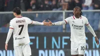 Con asistencia de Santiago Giménez, AC Milan remonta ante Genoa de Johan Vásquez