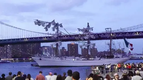 Marina lamenta accidente del Buque Cuauhtémoc en Nueva York