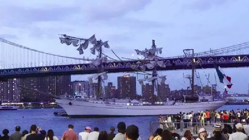 Marina lamenta accidente del Buque Cuauhtémoc en Nueva York
