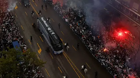 Así fue el recibimiento del Real Madrid para buscar remontada vs Arsenal