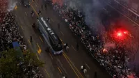 Así fue el recibimiento del Real Madrid para buscar remontada vs Arsenal