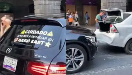 VIDEO: Mujer que aprendió a manejar en Mario Kart provoca carambola