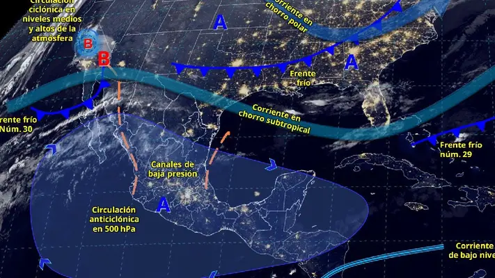 Frente Frío 30: Provocará lluvias y fuertes vientos en estos estados