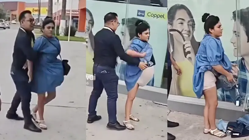 VIDEO: Mujer finge embarazo para robarse pantalones y playeras de Coppel