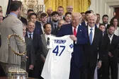 Los Dodgers visitaron a Donald Trump en la Casa Blanca