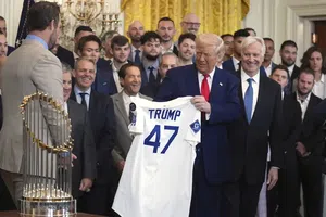 Los Dodgers visitaron a Donald Trump en la Casa Blanca