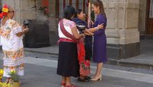 Sheinbaum conmemora el 8M, Día Internacional de las Mujeres, desde Palacio Nacional junto a mujeres indígenas