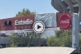 Estadio Banorte: Cubren "Azteca" a las afueras del Coloso para colocar nuevo nombre