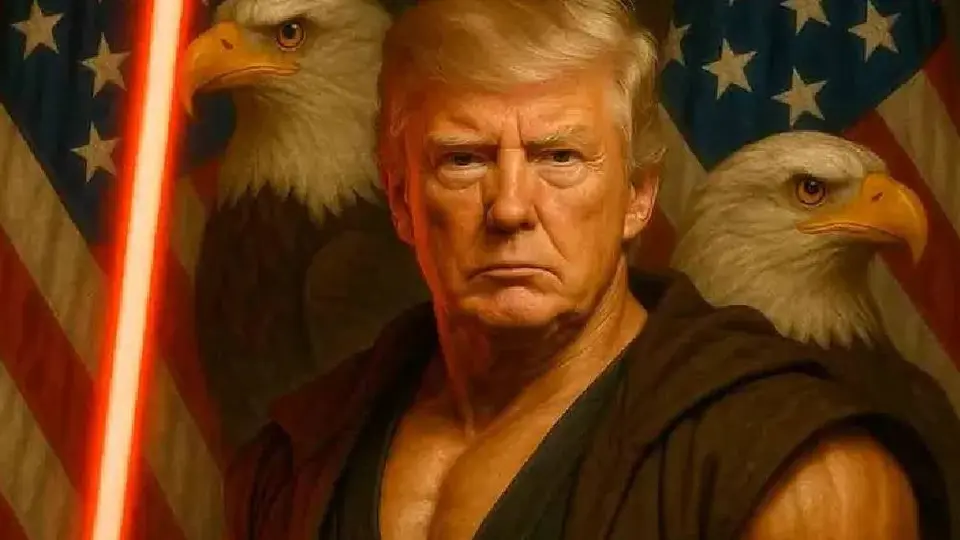 La Casa Blanca festeja el Día de Star Wars con Trump vestido de Sith