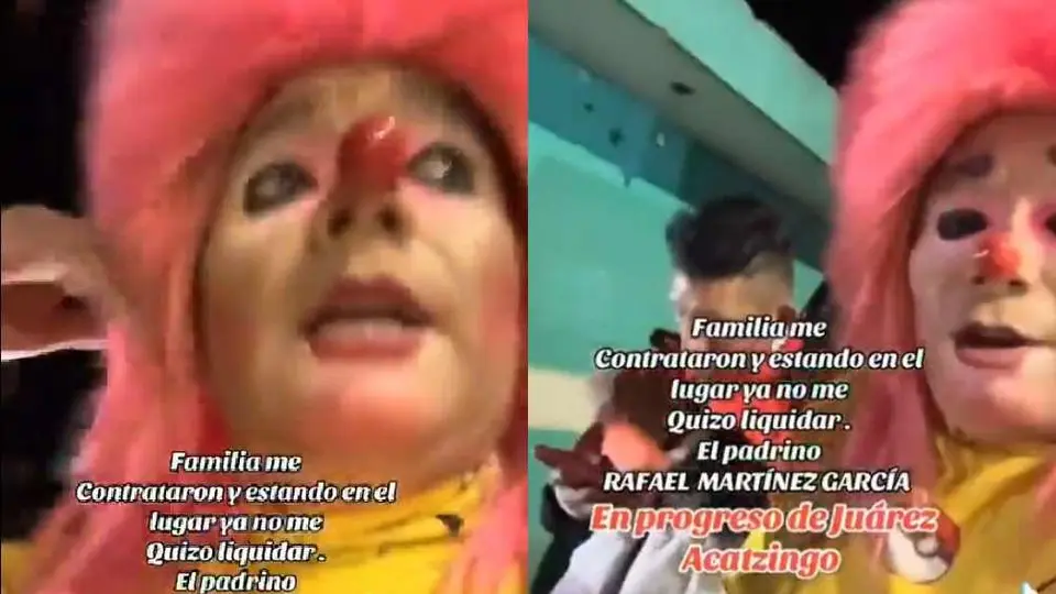 VIDEO: Payaso Talachitas es amenazado con ser linchado por no trabajar gratis