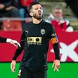 José Luis Gayà, jugador del Valencia, sufrió una luxación en su dedo y siguió jugando
