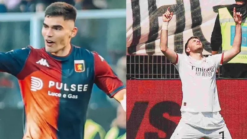 Genoa vs Milan: El cara a cara entre Johan Vásquez y Santiago Giménez
