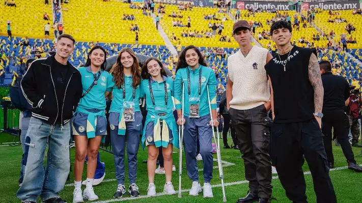 ¡Visita de lujo! Kevin Álvarez, Igor Lichnovsky y Brian Rodríguez están en la Gran Final de la Liga MX Femenil