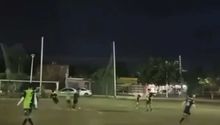 VIDEO: Balacera interrumpe partido de futbol amateur en Culiacán