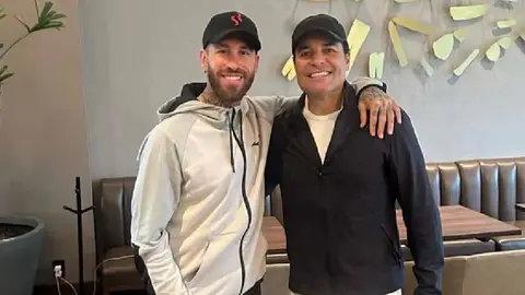 ¡Tremendo encuentro! Sergio Ramos y Chayanne conviven en Monterrey