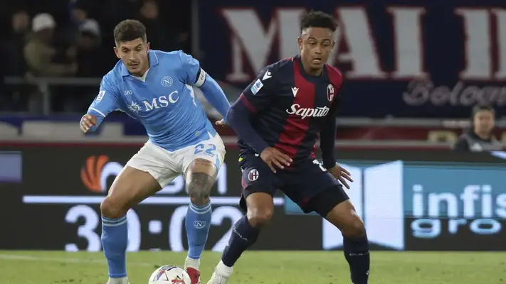 Napoli se aleja del liderato de Serie A tras empatar ante Bolonia