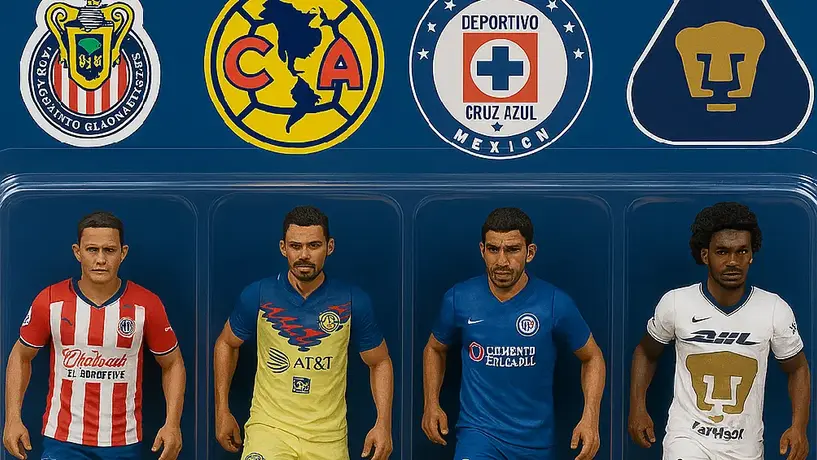 La IA recrea muñecos de acción con jugadores de la Liga MX