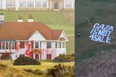 Vandalizan campo de golf de Donald Trump en Escocia: “Gaza no está a la venta”