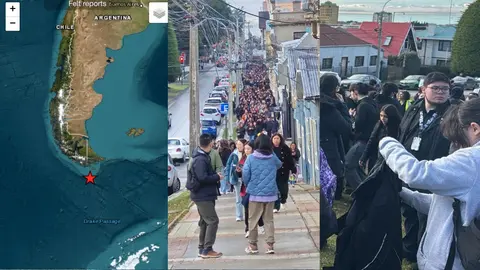 Sismo de 7.4 sacude costas de Chile y Argentina; evacuan población por riesgo de tsunami
