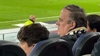 Marcelo Ebrard es captado en el Santiago Bernabéu viendo al Real Madrid; redes lo destrozan