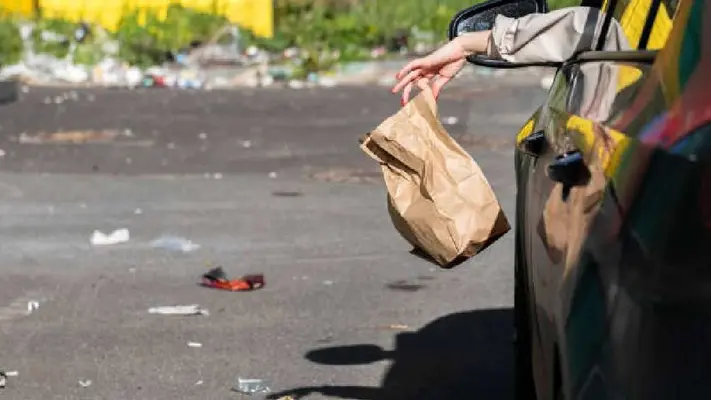 ¡Hasta 5 mil pesos de multa por tirar basura desde tu automóvil!