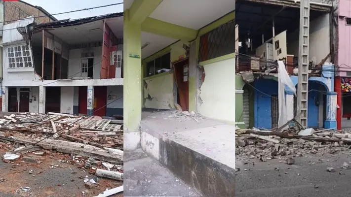 VIDEOS: Sismo en Ecuador deja importantes daños materiales