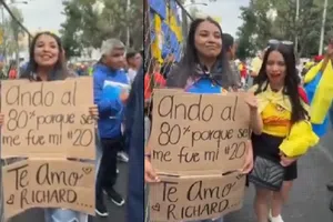 Aficionada del América no olvida a Richard Sánchez y levanta revuelo en Estadio Azulcrema