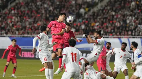 Corea del Sur empata en casa ante Jordania y deja ir la clasificación al Mundial en esta Fecha FIFA