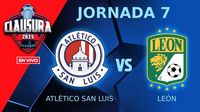 Atlético San Luis vs León EN VIVO Liga MX Clausura 2025 Jornada 7