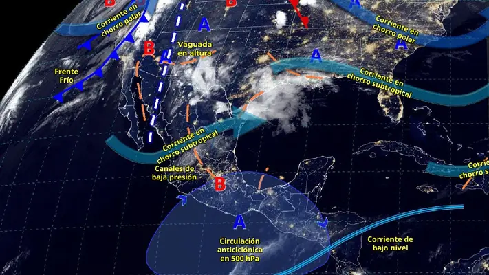 Nuevo Frente Frío provocará lluvias este jueves 27 de marzo