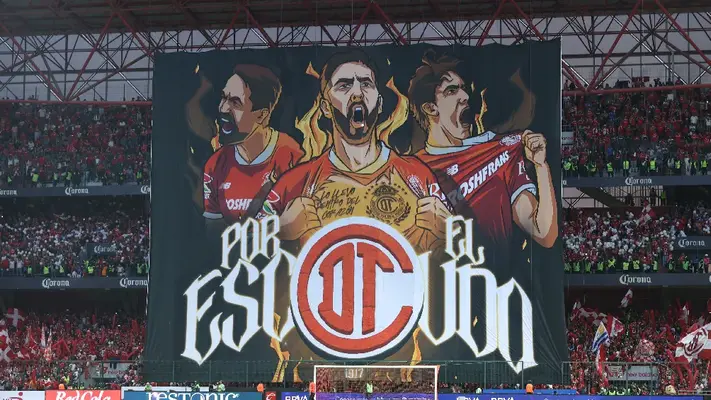 ¡Por el escudo! Impresionante tifo de Toluca previo al juego ante Tigres