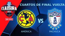 América vs Pachuca EN VIVO Liga MX Cuartos de Final Vuelta Clausura 2025