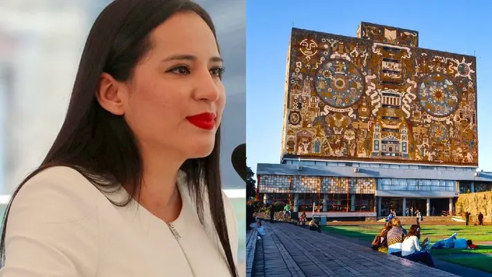Tras cerrar sus redes sociales, Sandra Cuevas se deja ver en la UNAM