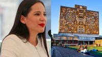Tras cerrar sus redes sociales, Sandra Cuevas se deja ver en la UNAM