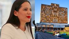 Tras cerrar sus redes sociales, Sandra Cuevas se deja ver en la UNAM