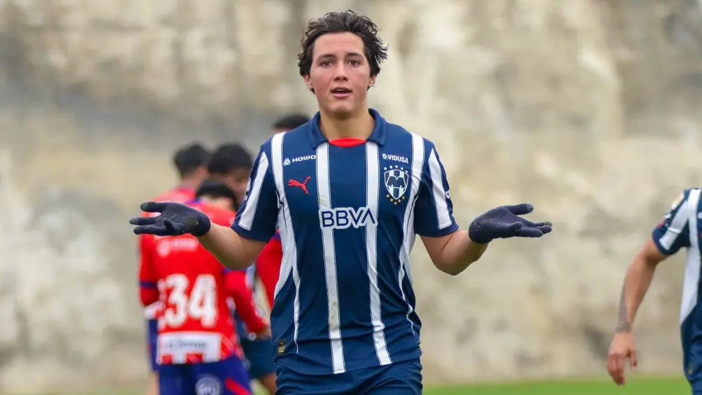 Aldo Patricio De Nigris ya juega con la Sub-19 de Rayados | X: @Rayados_FB
