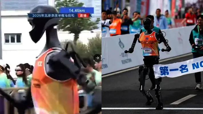 VIDEOS: Robots corren medio maratón junto a humanos ¿Quién ganó?