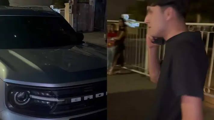 VIDEO: Cliente deja su camioneta en agencia para reparación; la encuentra cerca de bar manejada por menor