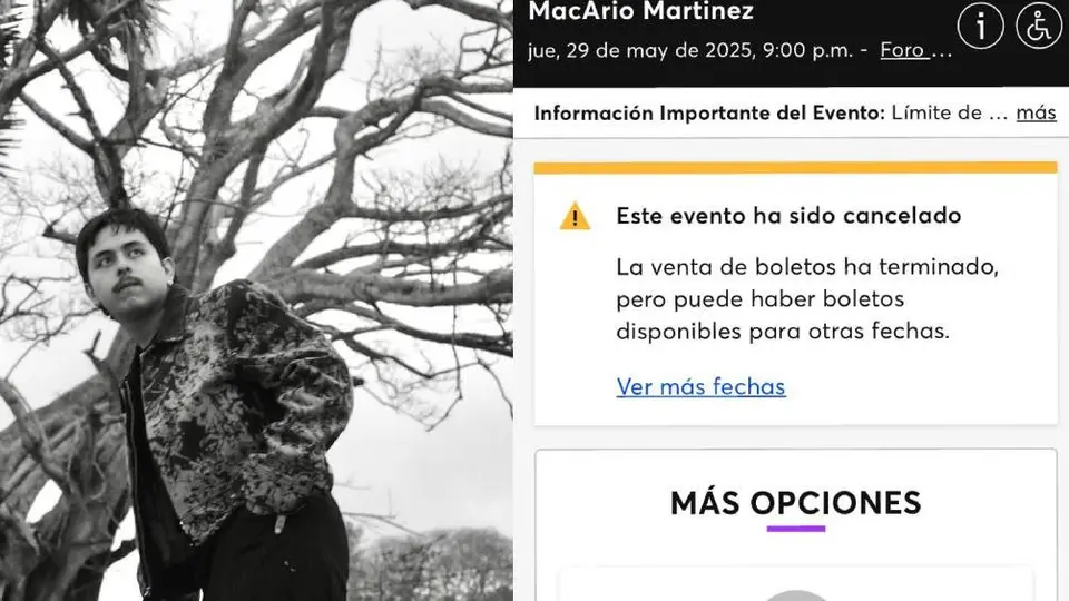 ¿Macario Matínez cancela presentación en CDMX por no vender boletos? Te contamos los detalles