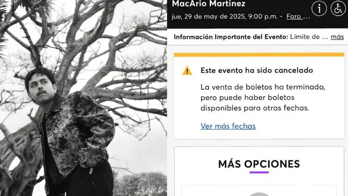 ¿Macario Matínez cancela presentación en CDMX por no vender boletos? Te contamos los detalles