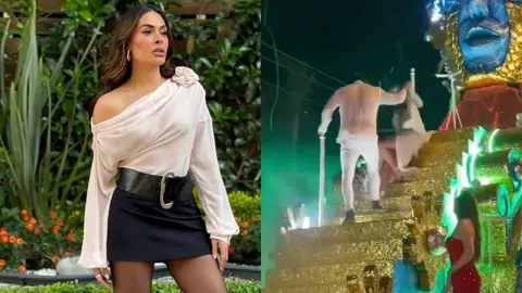 VIDEO: Galilea Montijo sufre aparatosa caída en Carnaval de Mazatlán